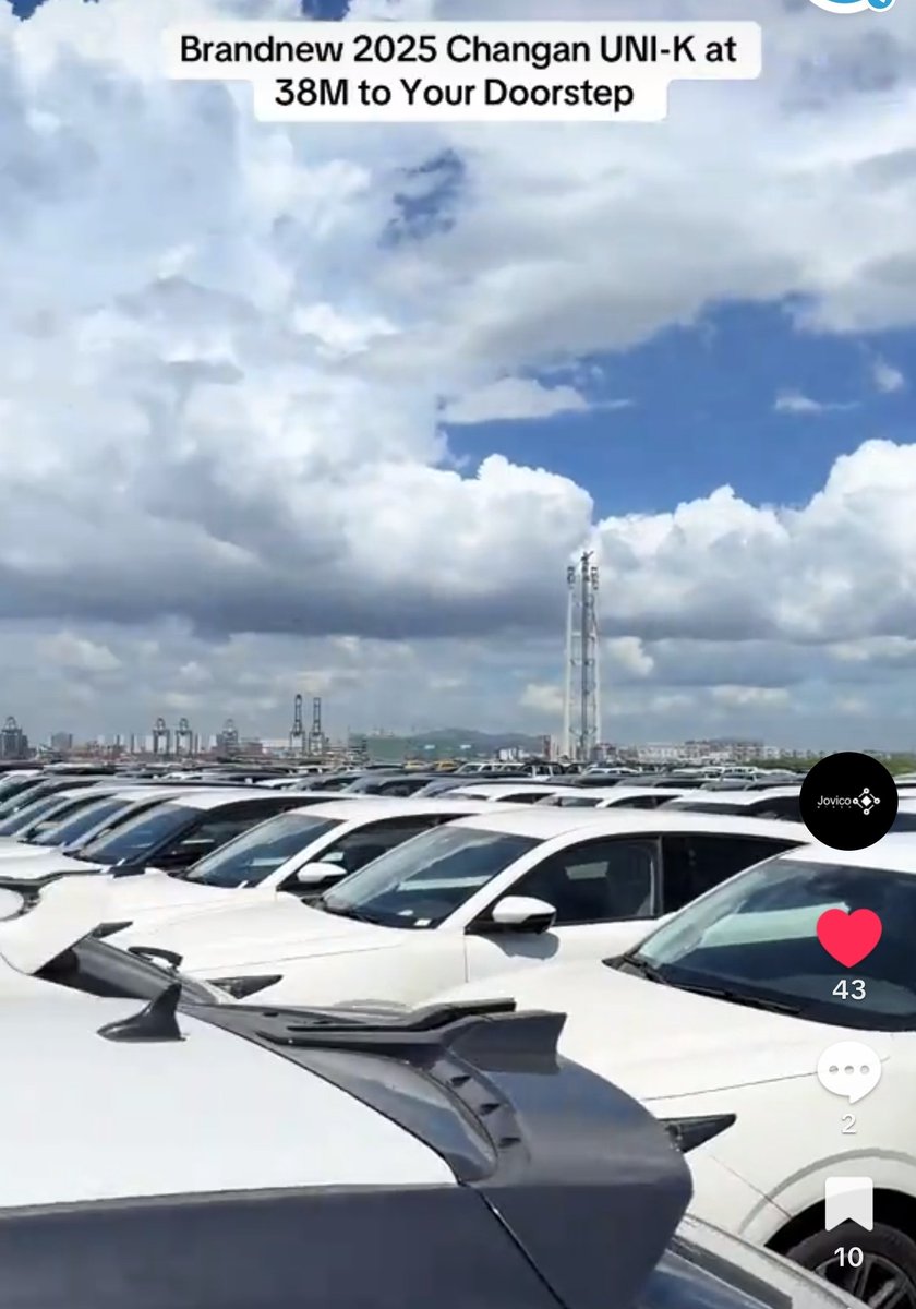 _Jaredad's tweet photo. My take on this Chinese cars  dealer prices...

To buy a good yourself from China is not hard, just get your visa & travel to the country to buy at a ridiculous cheap amount.

That car no supoose pass 35m with buying, shipping & clearing.

Some dealers are now selling brand new Uni K for over 45m cos Nigerians love the way the car looks.