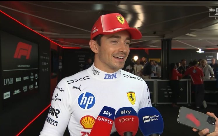 CL16_inside's tweet photo. Charles : « Je suis heureux pour les personnes qui ont souffert avec moi pendant ces dernières courses. »

❤️

#F1 #BritishGP 🇬🇧 https://t.co/sgFTVn5VXn