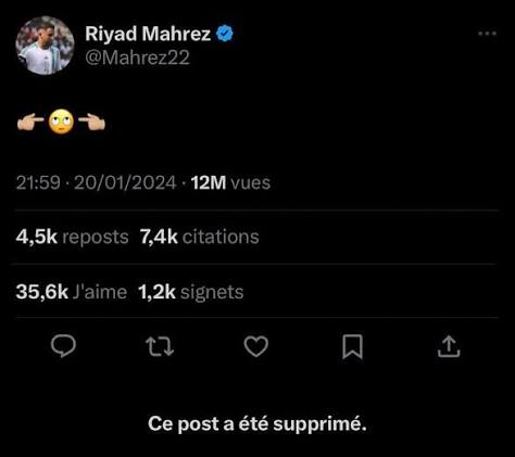 AFanghor_35's tweet photo. @Mahrez22 Merci pour rien ❤️ https://t.co/f2WxYbUyzi