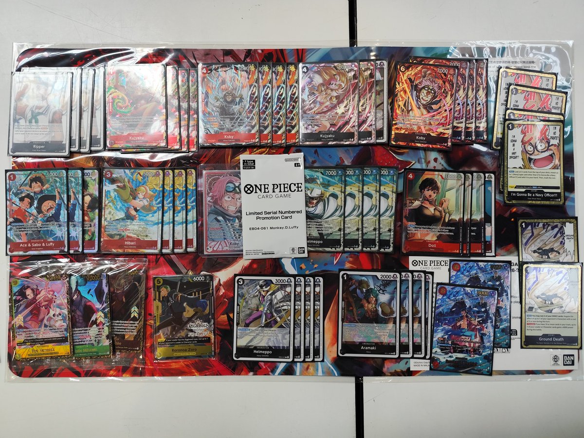 marctcg's tweet photo. Bielefeld Regional 2nd Place.

Ace🟢
Rosi🟢
Mihawk🟢
Enel🟢
Nami🟢
Crocodile🟢
Nami🔴 @MaurizioIntini
Luffy🟢 @Zyrios7
Nami🟢 
Luffy🟢
Nami🔴 @fedemeco_

Top cut:
Rosi🟢🟢
Nami🔴🟢🟢
Luffy🟢🟢
Luffy🟢🟢 @itsgodsplan
Enel🟢🔴🔴 @LukaTCG

#optcg
#onepiecetcg https://t.co/WWoDfk2nuh