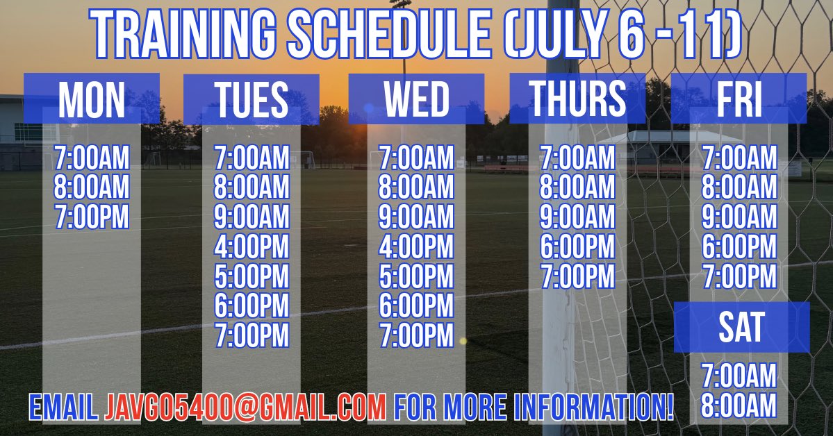 JAV_Go5400's tweet photo. JULY IS HERE! Let’s get after it! #go5400 #training #football #worldcup https://t.co/LRhUj6P3ch