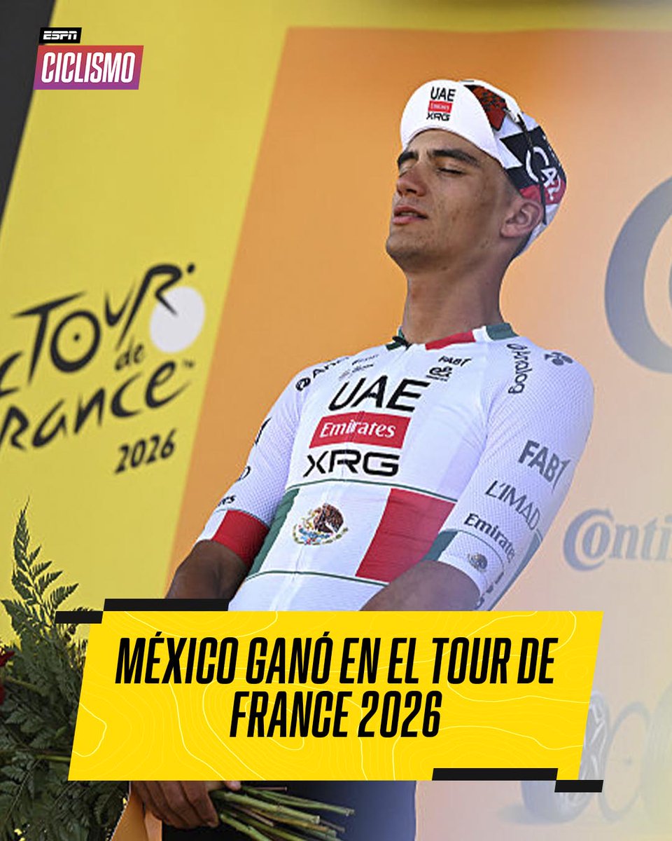 ESPNCiclismo's tweet photo. Del Toro y una fecha que quedará marcada a fuego para la historia deportiva de México. 🇲🇽 https://t.co/HbddVQe5mL