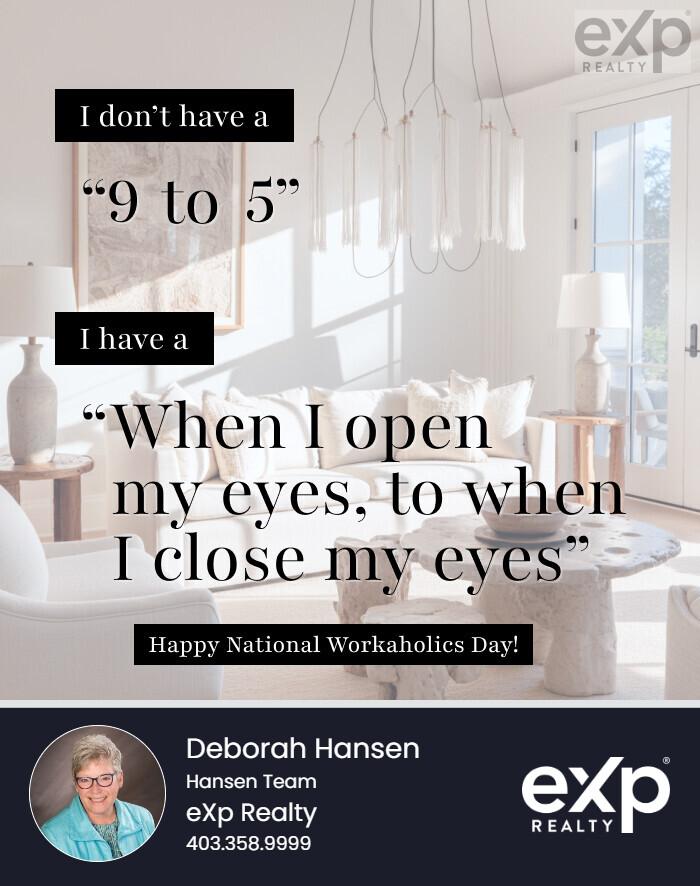 DeborahFHansen's tweet photo. 💼 Happy #NationalWorkaholicsDay!

As a REALTOR®, there are days that start early, end late, and somehow still aren't long enough. 😄

Hard work matters—but so does taking time to recharge.

Hope everyone finds a little balance this weekend!

#DeborahHansenRealEstate https://t.co/1mnOCpdz0I