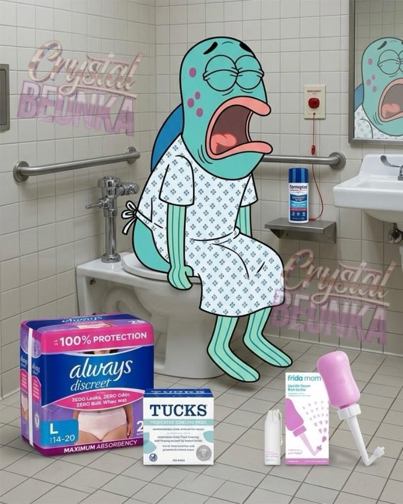 glitchu__'s tweet photo. When the first bathroom trip is somehow scarier than giving birth https://t.co/5HoS4yu0cW