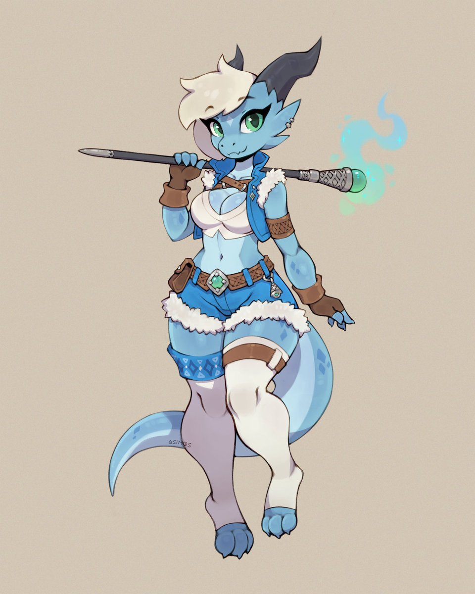 asim0s's tweet photo. It's hot, huh? Ice magic kobbo girl to save the day! Drawn with ice cream in mind =3
She's up for grabs, more info below! https://t.co/Riiw5jxDyC