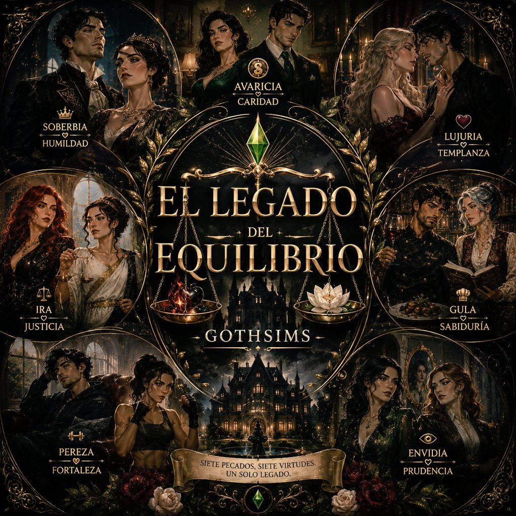 Veronic41216419's tweet photo. Próximamente un Legado que no te dejará diferente,un legado que eliges quien o debes ser ...un legado del equilibrio, gothsims 🖤 #gothsims #thesims4 #legacy #legadodelequilibrio #sims4 #parejas #sims4challenge #lossims4enespañol #sietepecados #sietevirtudes #siete https://t.co/eBMCjxUV4g