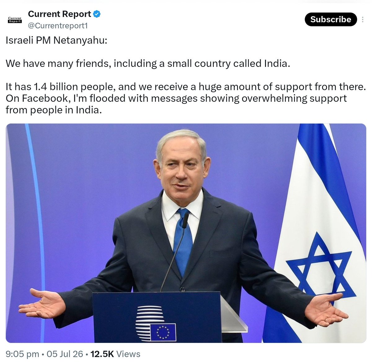 NadeemRamAli's tweet photo. This terrorist can say anything about India because he has a video of the *bhakts'* 'daddy'. 

Only andhbhakt support this terrorist, not the entire country.

This terrorist needs to understand that our India is not small; it is simply our misfortune that we have ended up with weak leadership.