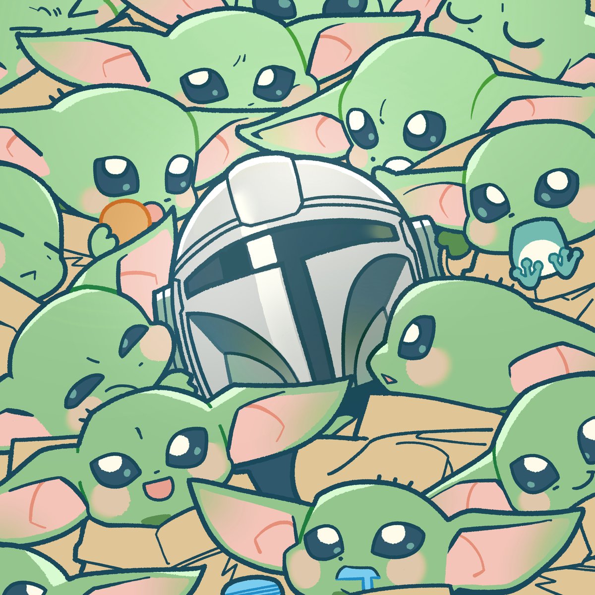 M0re_PH's tweet photo. #themandalorian 
만달로리안과 그로구 https://t.co/EI7Lycah9w