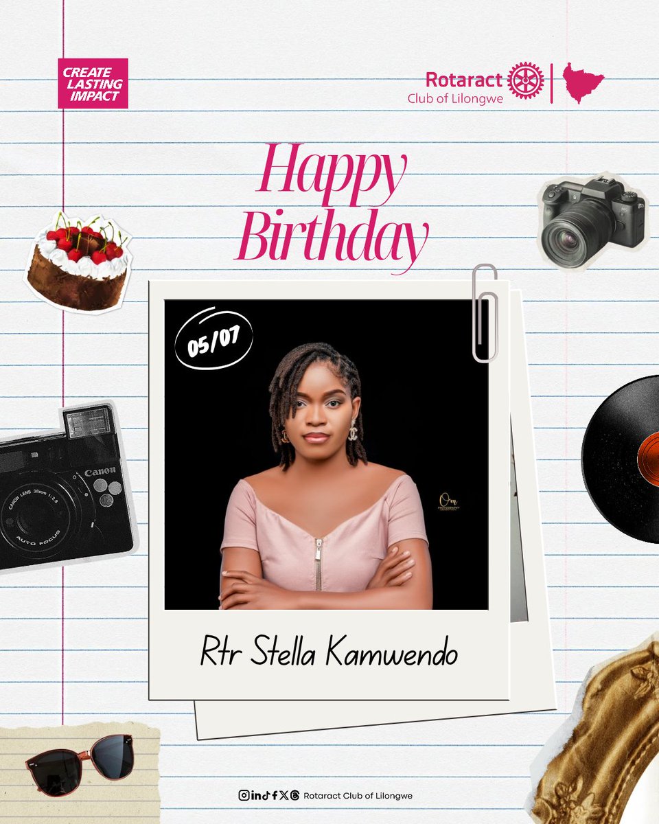 RACLilongwe's tweet photo. Happy Birthday, Rtr. Stella Kamwendo! 🥳🎉
Wishing you a year filled with joy, good health, new opportunities, and unforgettable moments. May you continue to shine, serve with passion, and create lasting impact wherever you go.
Have a fantastic birthday! 💖🎂
#HappyBirthday https://t.co/NUEpfh2579