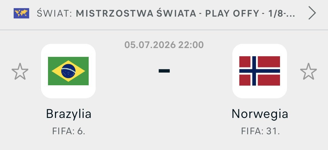 grubytypuje's tweet photo. 5 x 20 PLN do STS + 400 PLN za gola Brazylii lub Norwegii 🚨

Podaj dokładny wynik meczu i obserwuj profil https://t.co/EGn6y3FrCl