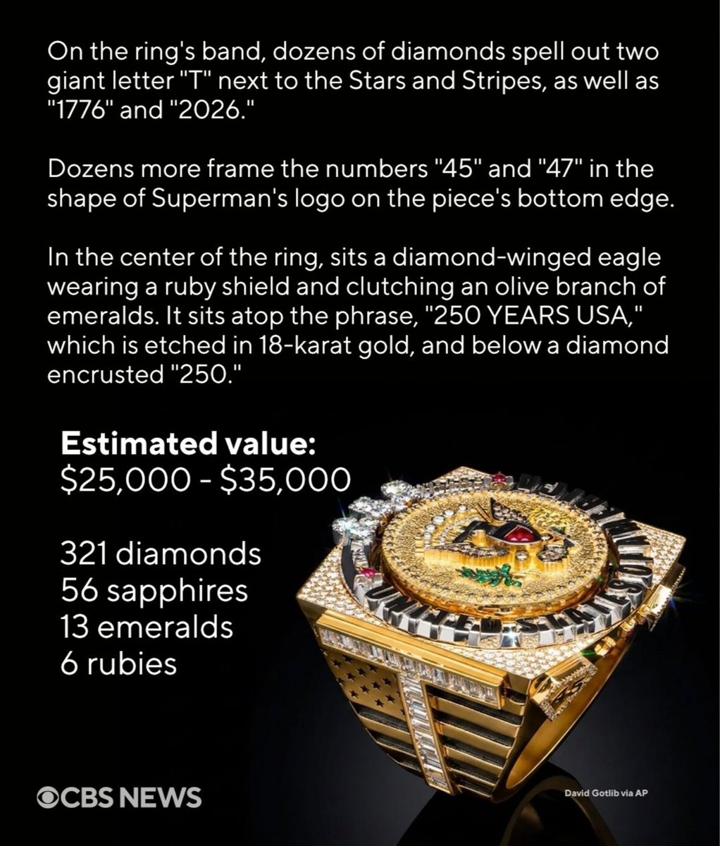 blaidd31204's tweet photo. @WhiteHouse @NEWSMAX Just because you can accept a gift, doesn't mean you should - ethics be damned. Probably the ugliest thing I have ever seen but, more evidence of the #grifterinchief as quid pro quo for a diamond tarrif deal.
https://t.co/4F2btry0RU https://t.co/hq9g5nJexQ
