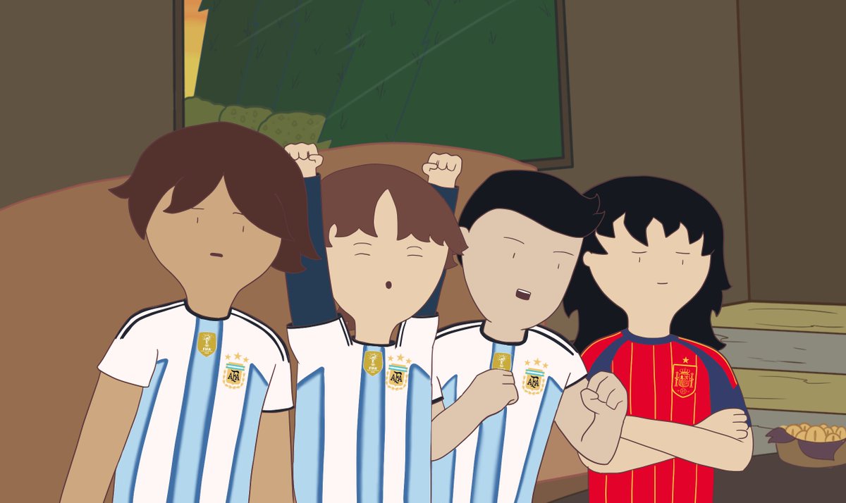 peluuwu's tweet photo. llegamos justo para ver octavos de final 🇦🇷🇪🇸 https://t.co/faehaTdZtB