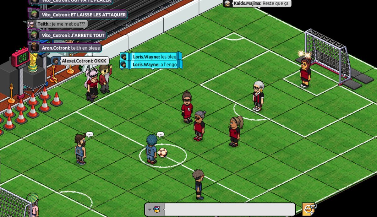ScuroFamiglia's tweet photo. FC Scuro is in full swing with training ahead of next week's soccer tournament in @Habbo !

We'll introduce the team to you soon ⚽️🏆

#Habbo #Habbocollectibles https://t.co/GfYr5iysnY