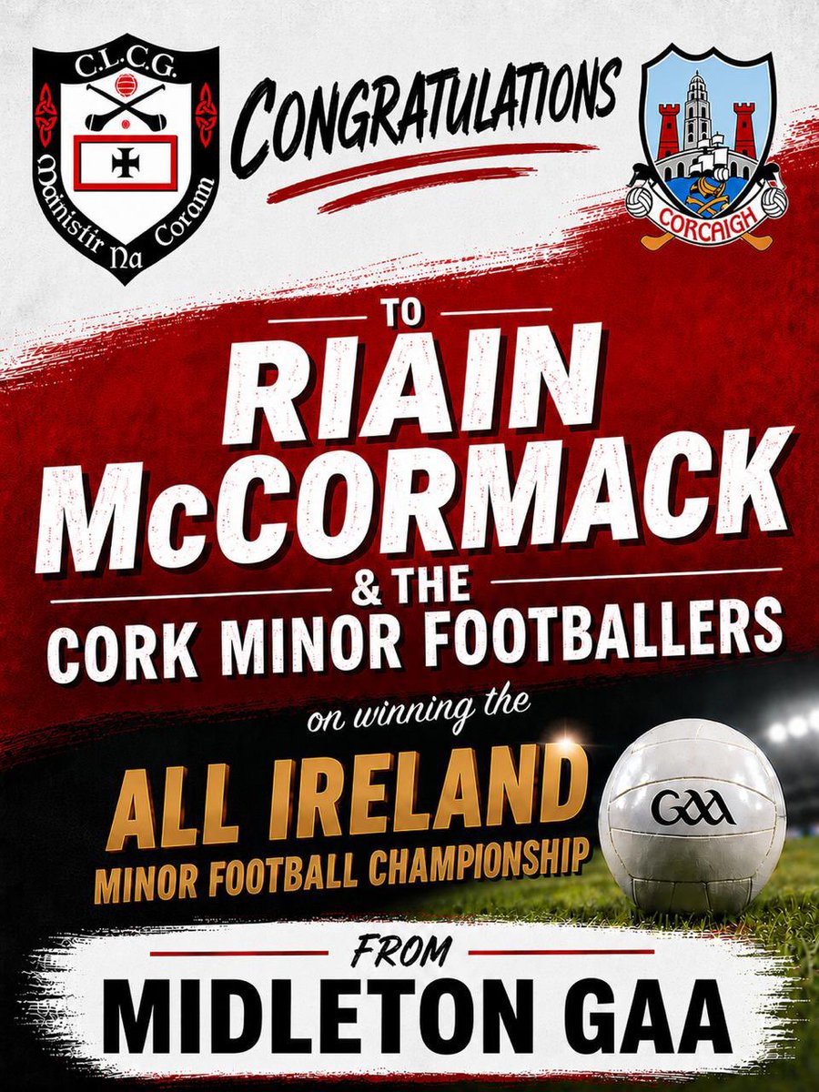 MidletonGaa's tweet photo. What a day. What a game 👏👏 @OfficialCorkGAA @EastCorkGAA https://t.co/LaSytHvl3L
