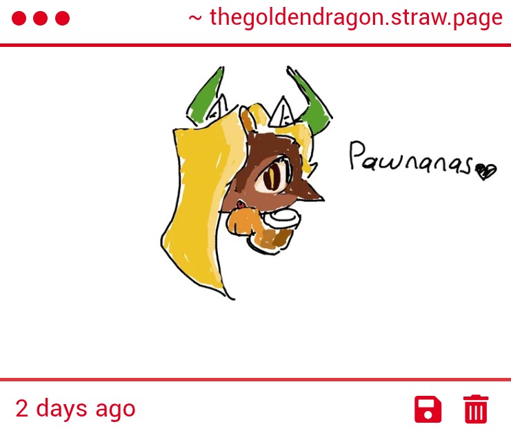 Ananascrob's tweet photo. More gimmicks for my followers to indulge:

1. What?

2. My claws are not paws, but the drawing itself is...adorable. Another to my collection.

3. How magnificent! What a charming drawing. Another added to the wall.

4. Greetings, Kiwano Dragon. https://t.co/F00F9T0EEf