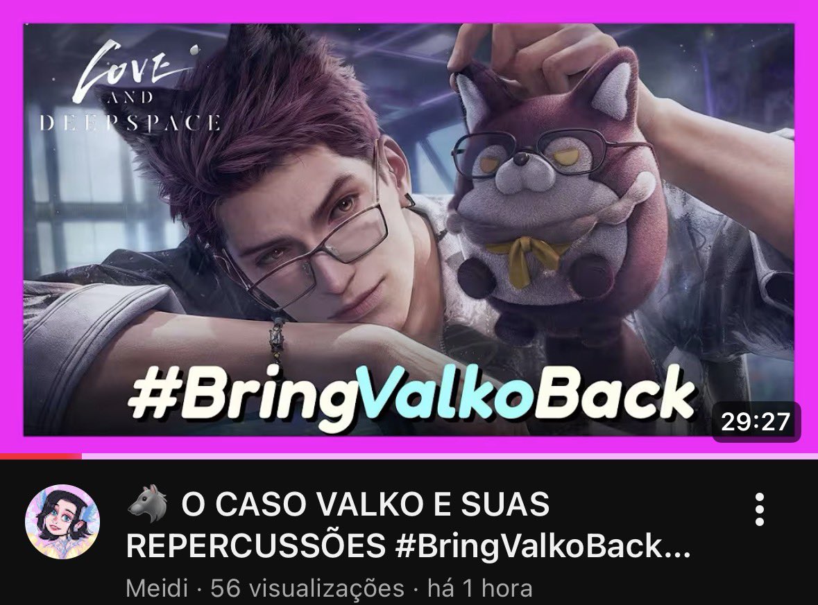 tomiegfvalko's tweet photo. isso que é um posicionamento que uma criadora de verdade sobre toda essa situação, você não precisa chorar por ele, mas trazer de forma informativa e falar sobre o BOICOTE a empresa, muito obrigada pelo vídeo e por trazer de forma didática o assunto e falar sobre os problemas de tirarem o valko do jogo, ótimo vídeo @mermeidi 

#BRINGAOYINBACK #Valko #JusticeForValko #恋与深空 #敖尹 #BringValkoBack #SaveValko #BringBackValko #LADSValkoReturn #GIVEUSVALKO #KeepValkoAlive #NoToValkoCancellation

https://t.co/1Xcl4xBk6v