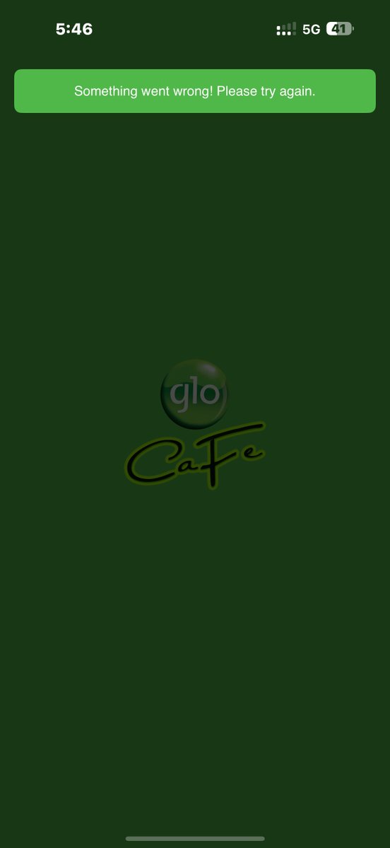 Omalybells's tweet photo. @GloWorld Your app is not working 
Have restarted my phone several times, still not working https://t.co/MQF8xwlrxH