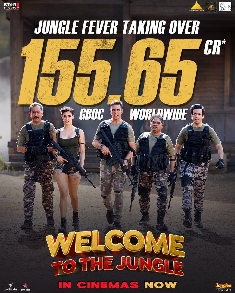 GauravAkshay16's tweet photo. ๐ด#WelcomeToTheJungle ๐ช
In Cinemas now Book your
๐ซ Tickets NOW๐๐ปhttps://t.co/3eQVVnAI1D
#AkshayKumar
#SunielShetty
#PareshRawal
#JackieShroff
#RajpalYadav
#JohnyLever
#ArshadWarsi
#TussharKapoor
#AftabShivdasani
#RaveenaTandon
#DishaPatani
#WelcomeToTheJungleInCinemas https://t.co/0bRnl3bGHn