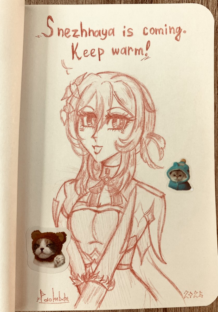 Paombd's tweet photo. Comrades!
#Lumine #Genshinimpact #Snezhnaya #sketch https://t.co/fM9Dje8J1r