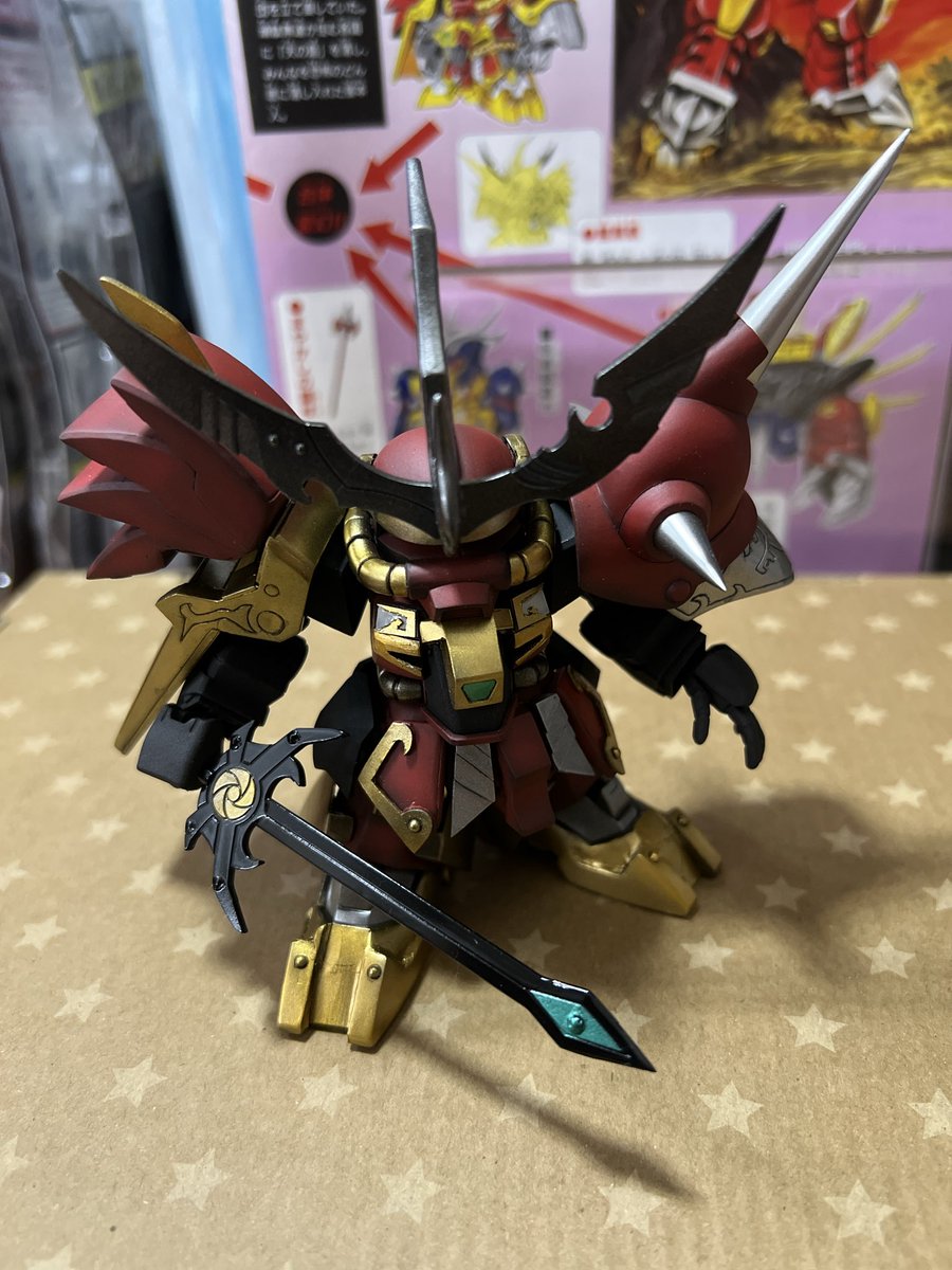 bluesky0079's tweet photo. ついにCS魔殺駆が完成〜！
大満足です！
次は何を作ろうかな〜♪
#SDガンダム
#SD戦国伝 https://t.co/9p7RoGiZYS