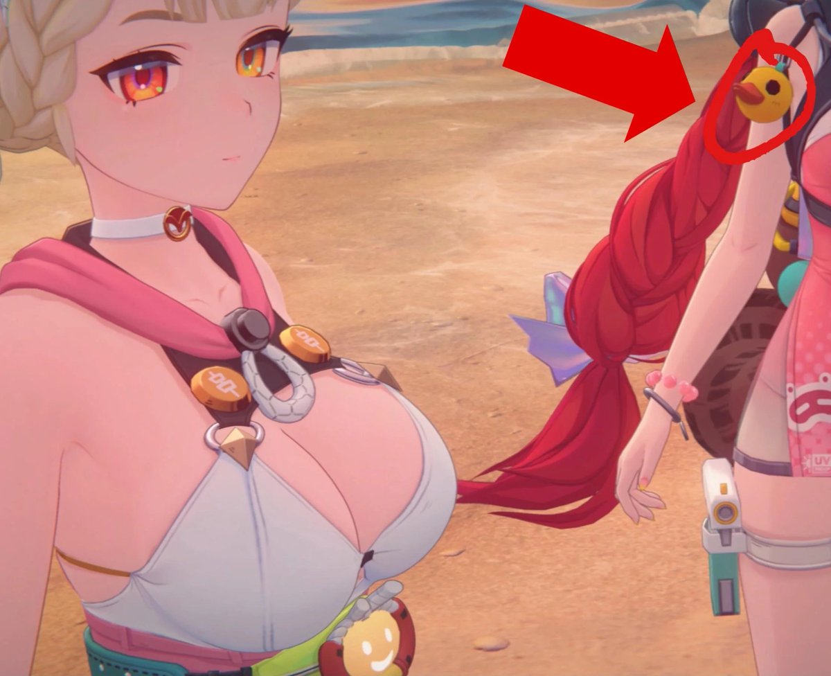 NeZky11's tweet photo. You ever noticed Yuzuha wears this little duck thing? https://t.co/FKCrNLBWH2