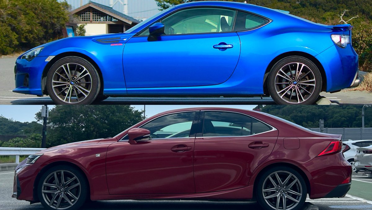 Ocean2001611's tweet photo. 最初〜今迄の愛車たち
インプレッサG4→BRZ（白）→レガシィB4→BRZ（青色）＋LEXUS IS👈ｲﾏｺｺ https://t.co/W3bm29JVMK
