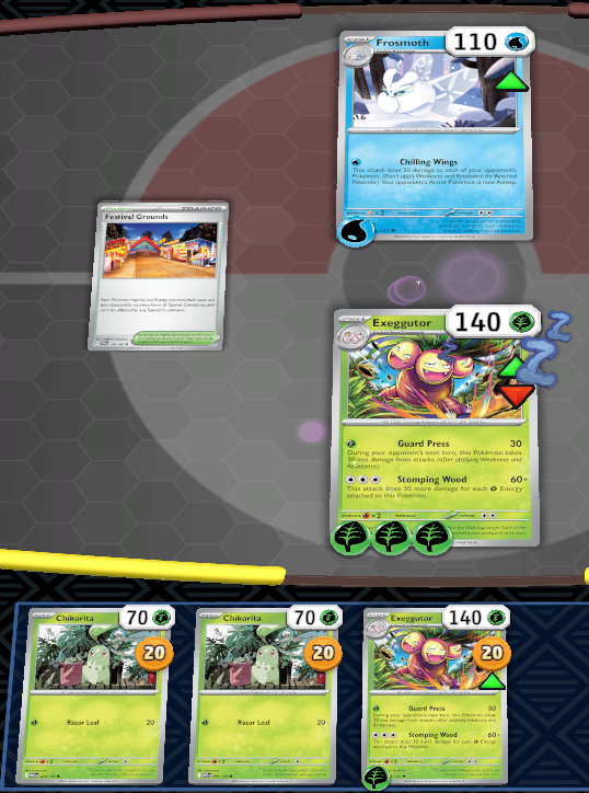 TrustYourPilot1's tweet photo. Pokemon TCG Live is a well made game.

(They included Festival Grounds in the Meganium kit specifically for this situation, so of course it doesn't work on PTCGL) https://t.co/BXYMaCukOg