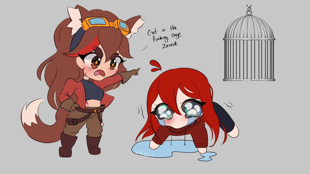 VarvarusVT's tweet photo. This is basically what my streams consist of (art by Kai Draws):
#VTuber #digitalart #VTuberArt #FanArt https://t.co/czbh1dFMNO