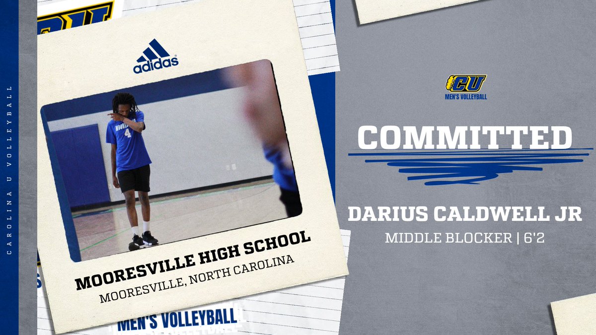 carolinaumvb's tweet photo. Another Bruin on the board!

Darius Caldwell JR is a freshman middle blocker from Mooresville, North Carolina! He was selected 7A All-State Honorable Mention in 2026.

Welcome to Winston-Salem, Darius! https://t.co/oXKR0dl6fS