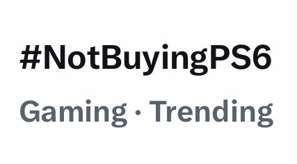 BlueGamingSA's tweet photo. 🚨 حالياً حملة Not Buying PS6 صايرة ترند بسبب سكوت Sony و عدم تراجعها عن قرار إلغاء الألعاب الفيزيائية❗️

🔹دخلنا اليوم الخامس و حساب PlayStation ما نزل أي شيئ 😬 https://t.co/cDzzW1DPgX