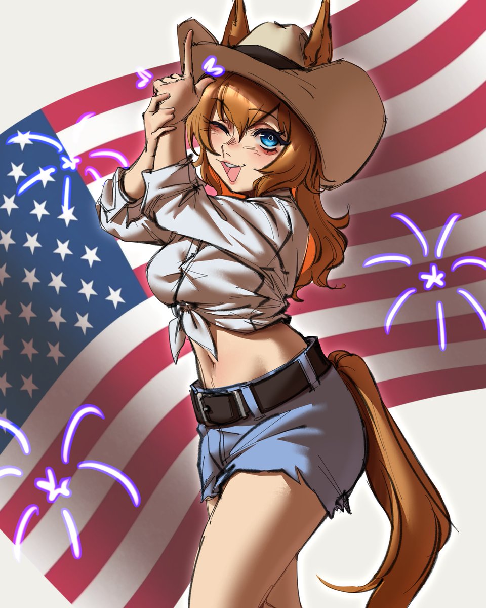 Tashvaliant's tweet photo. Happy ni howdy to my US friends https://t.co/MgA1IlTBxD