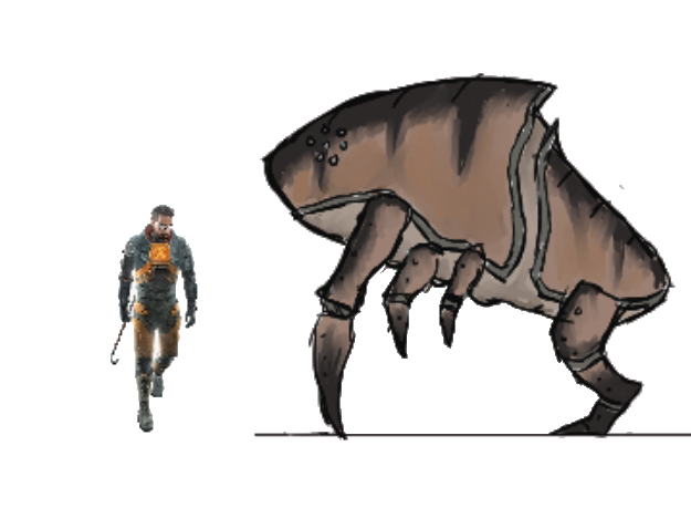 BucketOfSIop's tweet photo. what if there was like a bigger headcrab species #half_life #Creature_Art https://t.co/ra9AxCtW0t