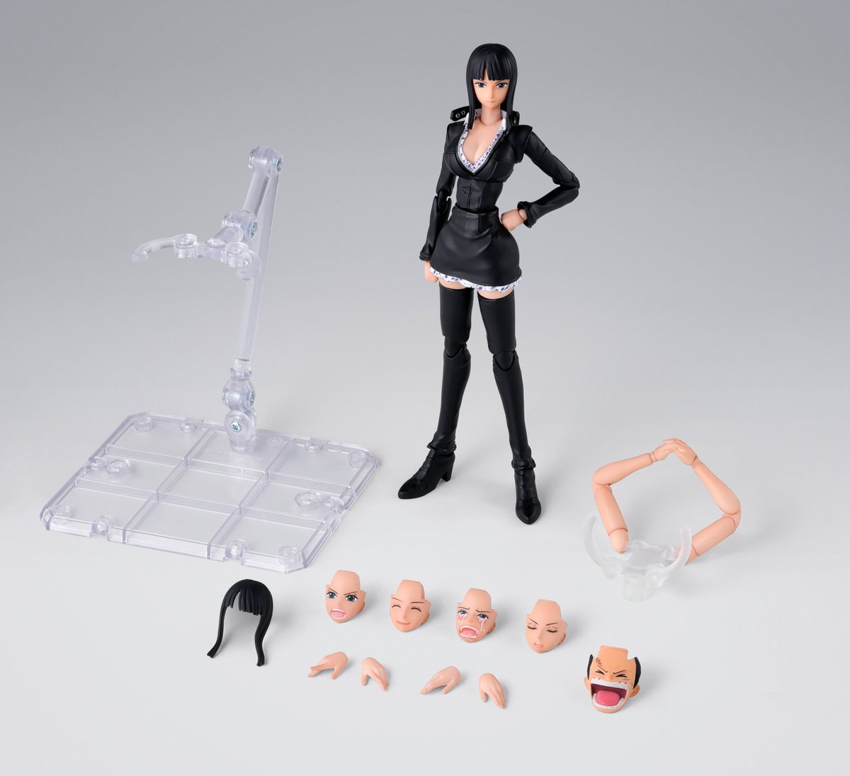 BandaiCollect's tweet photo. S.H.Figuarts NICO ROBIN -ENIES LOBBY-

NICO ROBIN in her Enies Lobby outfit joins S.H.Figuarts!🌸

An exceptional range of articulation enables dynamic, expressive posing.
An abundance of interchangeable facial expression parts is included, along with optional parts that let you recreate Robin’s signature techniques.

*Items other than S.H.Figuarts NICO ROBIN -ENIES LOBBY- are sold separately.

#onepiece #tamashiinations