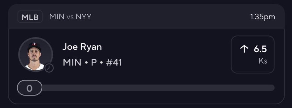 officialpicks00's tweet photo. MLB Play ☢️

Joe Ryan Over 6.5 Ks🔒

BOL If Tailing🍀

#PrizePicks #GamblingX

💪👇

https://t.co/vuU8goAC8x https://t.co/wzRwZWOAcV