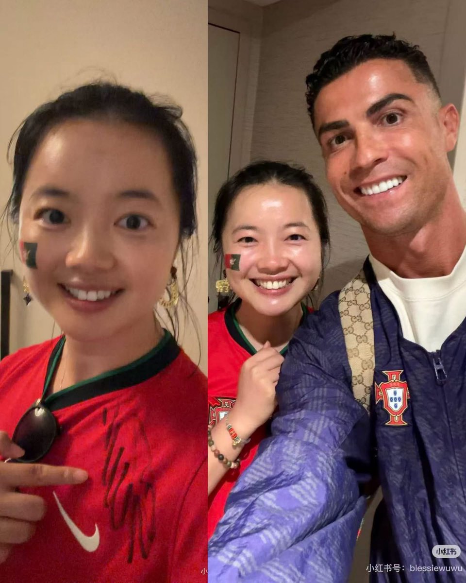 MotivacionesF's tweet photo. ¡EL GESTO DE CRISTIANO RONALDO QUE CONMOVIÓ A TODOS!🥹❤️

Una joven aficionada logró evadir la seguridad del hotel donde se concentra Portugal 🇵🇹 y terminó coincidiendo con Cristiano Ronaldo dentro de un ascensor. Al verla romper en llanto por la emoción, el astro portugués la llevó hacia un pasillo junto a las escaleras de emergencia para tranquilizarla.

La fan, que compartió su historia en RedNote bajo estricto anonimato para proteger su privacidad, recordó uno de los momentos más especiales de su vida: “Lo abracé tres veces y hasta lo pellizqué para asegurarme de que era real. Él solo me sonrió y me dijo: ‘Siempre sé tú misma y disfruta del juego’”.

Cristiano no solo le firmó la camiseta y accedió a tomarse varias fotografías. Antes de regresar a su habitación, permaneció junto a la puerta de salida de emergencia hasta comprobar que ella había salido sana y salva.

Un pequeño gesto que demuestra que la grandeza de Cristiano Ronaldo no solo se mide dentro del campo, sino también en la forma en que trata a quienes lo admiran. ❤️🐐