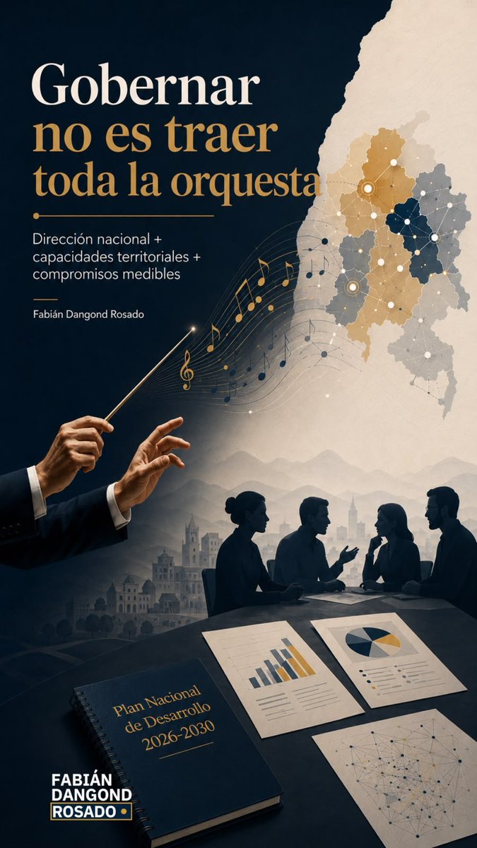 ingdangond's tweet photo. El Gobierno debe integrar el talento de las regiones.

Pero gremios, lideres, gobiernos locales, CUEES y organizaciones sociales también deben llegar preparados: con datos, capacidades y propuestas concretas.

Sin preparación, la escucha termina en una lista de peticiones. Con conocimiento organizado, el territorio puede convertirse en socio de la planeación.

Artículo completo en el enlace. 
https://t.co/szYcERst8C  @OjoPelaomagazin @ABDELAESPRIELLA @jrestrp