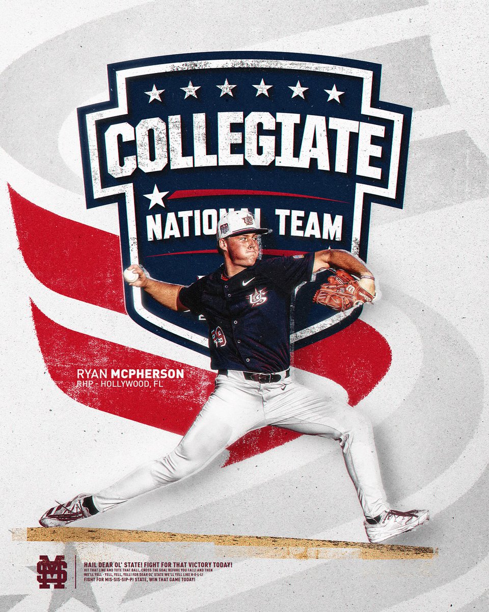 HailStateBB's tweet photo. Maroon and White. Red, White and Blue.

Ryan McPherson and Tomas Valincius have been selected to the USA Collegiate National Team 🇺🇸 https://t.co/LQwqusWTYj