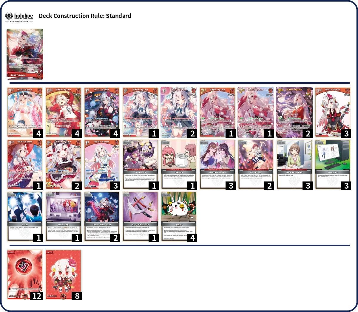 HOCGWA's tweet photo. GGM Ayakashi Vermillion Entry Cup (05/07/26) 18/16 Participants.
1. Ayame
2. Iroha
3. Ayame
4. Korone

#hOCG #hOCGEN #hololivecardgame #hololive https://t.co/XApkWnw9aG