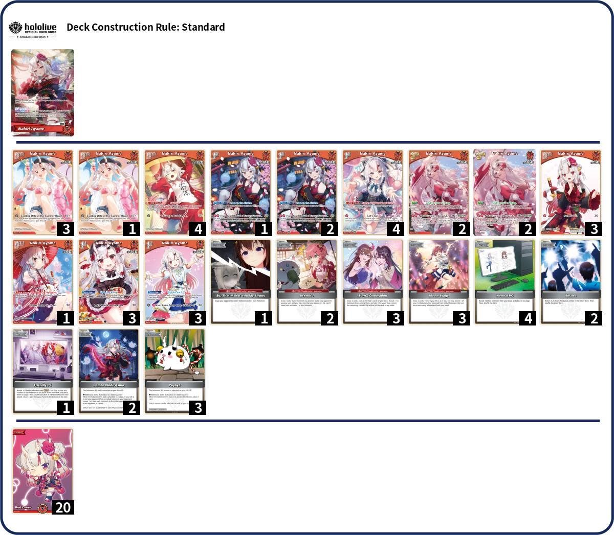 HOCGWA's tweet photo. GGM Ayakashi Vermillion Entry Cup (05/07/26) 18/16 Participants.
1. Ayame
2. Iroha
3. Ayame
4. Korone

#hOCG #hOCGEN #hololivecardgame #hololive https://t.co/XApkWnw9aG