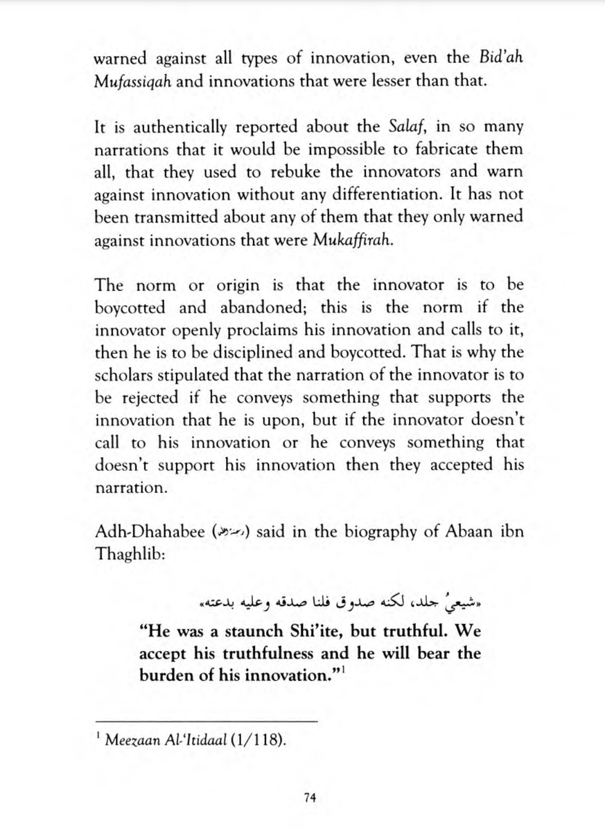 aboutislam62's tweet photo. "why did he add shi'i narrators" I thought he knows more on ilm hadith and ilm rijal more than muslims? what a goofy, we left you in 2024. The basic books in islam explained this you buffoon

- explanation on the Three Fundamental Principles" by Shaykh Ubayd al-Jaabiree, p 74. https://t.co/7qs4FSU7y8