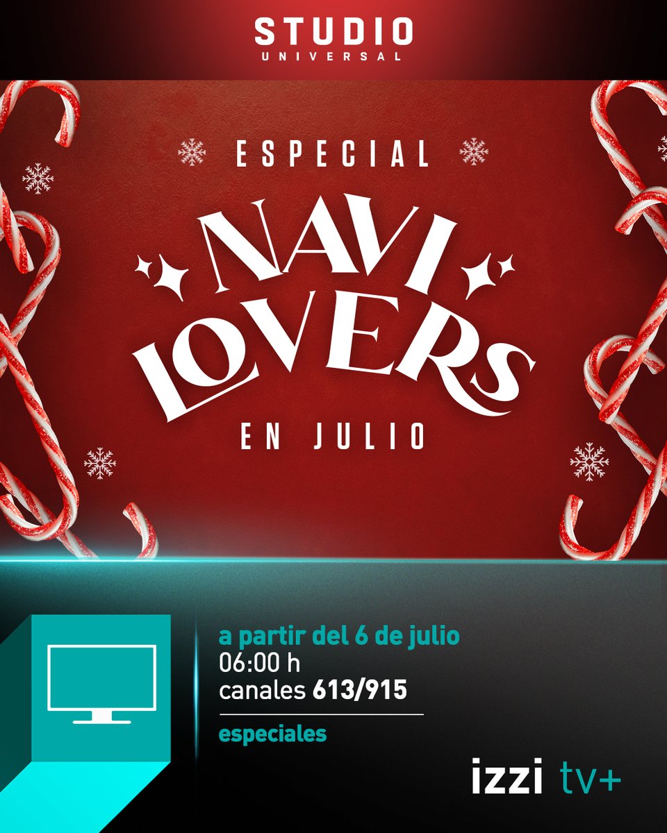 izzi_mx's tweet photo. Porque cuando amas la Navidad, la fecha es lo de menos. Llega el Especial Navilovers por Studio Universal en izzi tv. https://t.co/LuN91OqhxN