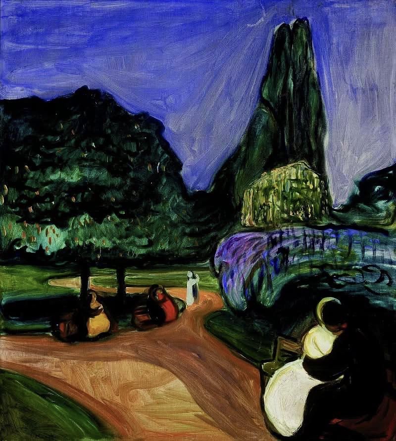 GmtServ66872's tweet photo. #arte Summer Night in Studenterlunden, 1899 #EdvardMunch ✨💜 https://t.co/4trVAvvdgs