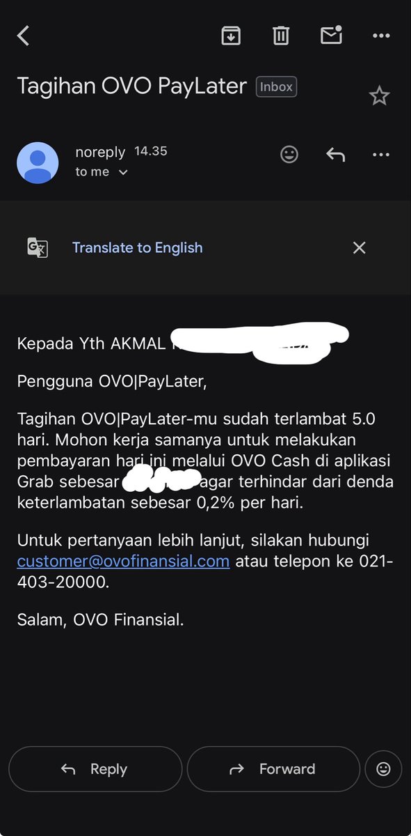 _akmalrizky's tweet photo. Tolong ya @GrabID @ovo_id saya udah dari 2 minggu yg lalu mau bayar tapi halaman ovo paylater selalu begini dan ga ada info lebih lanjut. Selama ini saya pake paylater juga cuma incer diskon bukan buat pemakaian rutin. Tolong kejelasannya. Jangan jebak saya agar mendapat denda! https://t.co/9jC6JtPtuB