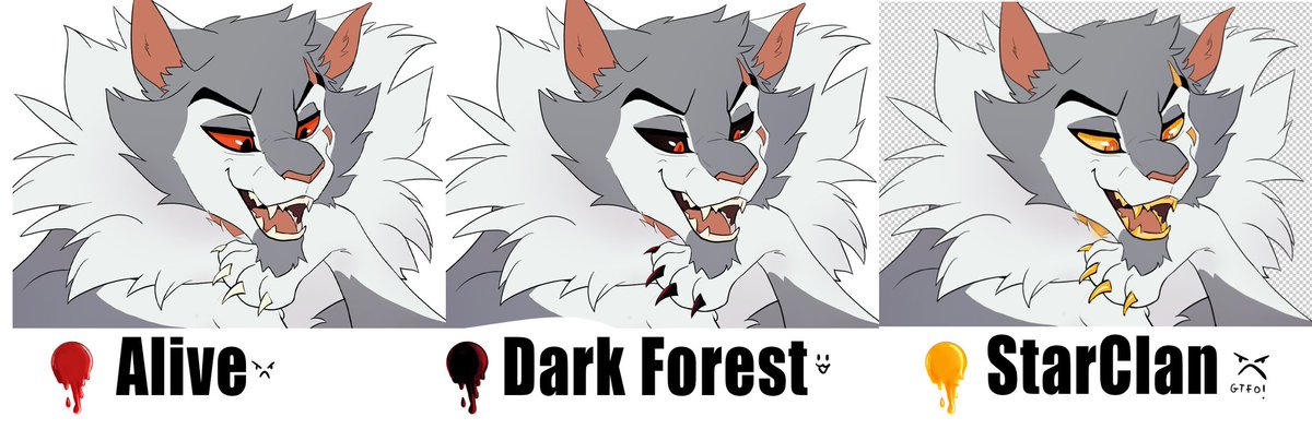 DarkPetalkit's tweet photo. I KNOW THIS LOSER DOESN'T DESERVE COOL COLORS BUT IT WAS THE BEST EXAMPLE 😭

SC: Golden blood, teeth, claws and pupils. Scars and eyes are gilded and shimmery.

DF: Black blood, claws(obsidian) and eyes with glowing red pupils. Ink-like blood with an almost oil slick shimmer. https://t.co/Ts2lKq3Kls