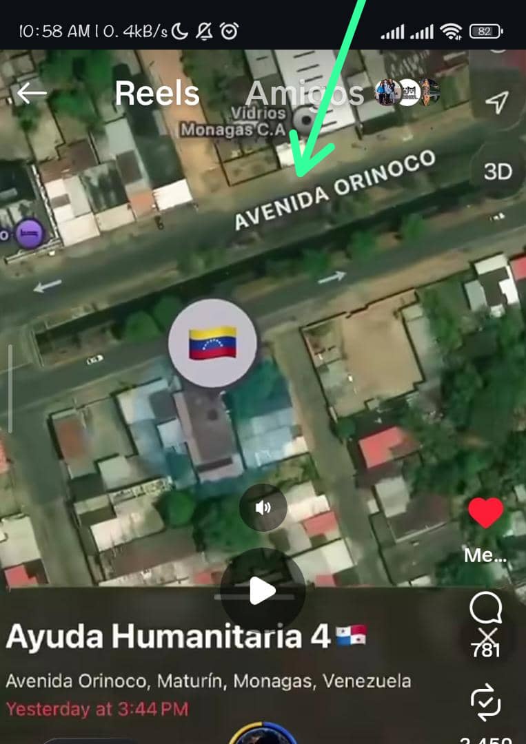 ae_vzla's tweet photo. Están desviando la ayuda humanitaria que viene desde Panamá el alcalde publicó la geolocalización de un cargamento y se encuentra ubicado en esta zona.  Maturín estado Monagas, específicamente en la Avenida Orinoco... ¿Que hay escondido  allí? DIFUNDAN!!! https://t.co/zlsaoiDg2a