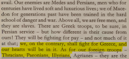 PolarisIsGreece's tweet photo. Can any Albanian explain to me in what right Mind you call Alexander the Great or Macedonians as Illyrians? 
Here is a speech of Alexander The Great Himself saying Macedonians shall fight for GREECE and also clearly addressing Illyrians as Foreign Troops as quoted by Arrian https://t.co/q7W0iZkx8y