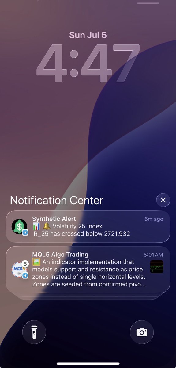 syntheticalert's tweet photo. 🚨 Telegram bot just alerted me that my VIX 25 setup is live! 🎯

With Synthetic Alert, I don’t have to watch charts all day or worry about missing a trade. The moment price reaches my level, I get notified instantly. ⚡📲

Try it yourself:
🌐 https://t.co/Lc84jiu9iQ
🤖 https://t.co/FWdj2bHcuj

#VIX25 #Deriv #SyntheticIndices #Trading #PriceAlerts