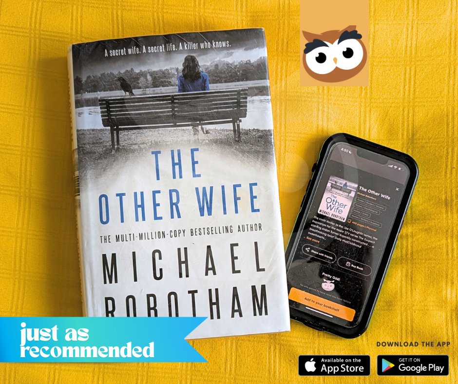 hootperch's tweet photo. The Other Wife by @michaelrobotham promises a secret wife, a secret life, and a killer who knows.
#TheOtherWife #MichaelRobotham #Thriller #PsychologicalThriller #DomesticThriller #StackScanner #HootPerch #ReadingApp #BookCommunity #ThrillerBooks #PerchPick #BookishCoincidence https://t.co/cfA5zinha0