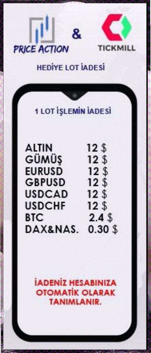 AdwoaEdna's tweet photo. PRICE ACTION &amp; TICKMILL %60 LOT İADESİ KAMPANYASI
#foreks #forex #sinyalgrubu #priceaction #priceation #altın #gramaltın #cashback #nasdaq #ons #borsaistanbul #augusd #forekssinyal #dxy #nastaq #bonus
Analiz ve işlem grubu; https://t.co/b0kT1ypcM3
tkrkkbu https://t.co/9m7sWifHDd