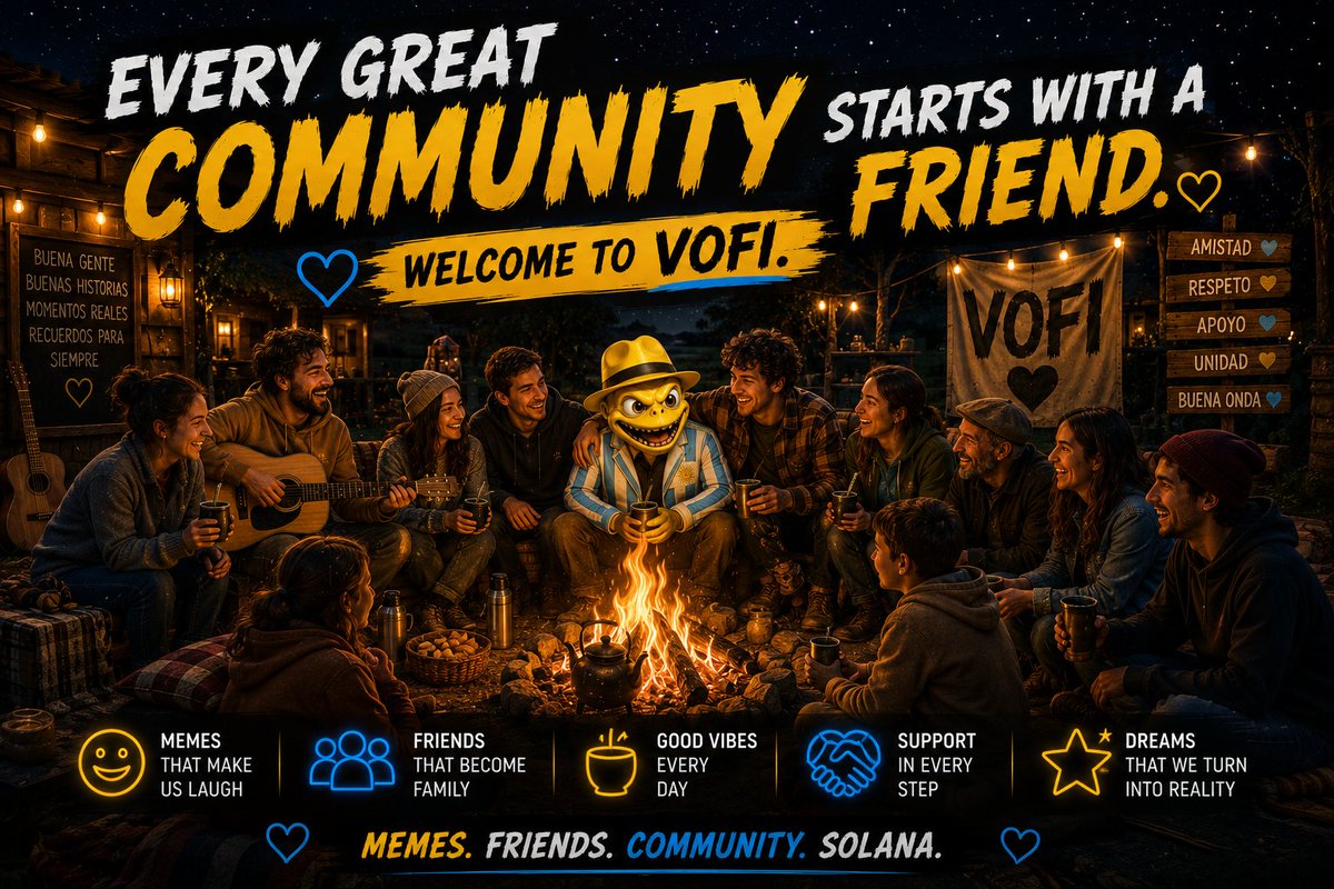 nutriaer88's tweet photo. You don't join VOFI because everyone is here.
You join because one day...
Everyone else will wish they had been.
Until thenβ
Grab a seat. Share a laugh. Stay for the journey.
Welcome to the VOFI community. π
#VOFI #Solana #Crypto #CommunityFirst https://t.co/NUKaASvQnc